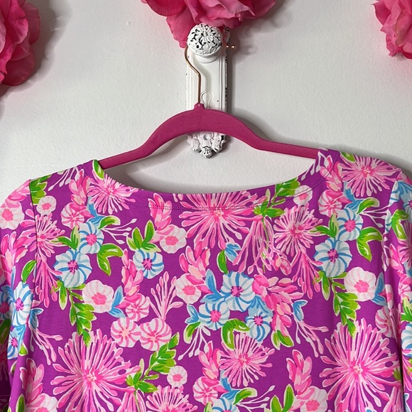 Lilly Pulitzer UPF50+ Sophie Dress in Amethyst Moms The Word, Size Medium. - Picture 11 of 12